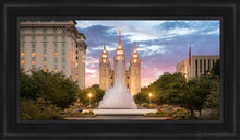 Load image into Gallery viewer, Salt Lake Fountain Open Edition Canvas / 15 X 30 Black Frame Art
