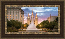 Load image into Gallery viewer, Salt Lake Fountain Open Edition Canvas / 36 X 18 Frame M 27 3/4 45 Art
