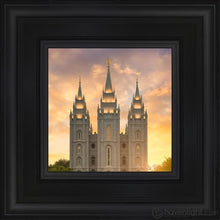 Load image into Gallery viewer, Salt Lake Golden Open Edition Canvas / 6 X Black Frame Art
