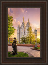 Load image into Gallery viewer, Salt Lake Maternal Reflection Open Edition Canvas / 12 X 18 Brown Frame Art
