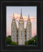 Load image into Gallery viewer, Salt Lake Morning Breaks Open Edition Canvas / 11 X 14 Black Frame Art
