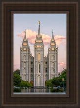Load image into Gallery viewer, Salt Lake Morning Breaks Open Edition Canvas / 12 X 18 Brown Frame Art
