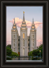 Load image into Gallery viewer, Salt Lake Morning Breaks Open Edition Canvas / 20 X 30 Black Frame Art
