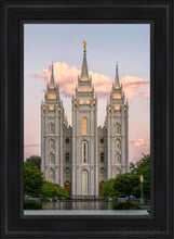 Load image into Gallery viewer, Salt Lake Morning Breaks Open Edition Canvas / 24 X 36 Black Frame Art
