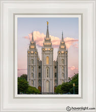 Load image into Gallery viewer, Salt Lake Morning Breaks Open Edition Canvas / 8 X 10 White Frame Art
