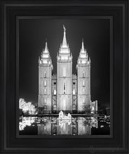 Load image into Gallery viewer, Salt Lake Nativity Open Edition Canvas / 11 X 14 Black Frame Art
