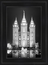 Load image into Gallery viewer, Salt Lake Nativity Open Edition Canvas / 14 X 21 Black Frame Art
