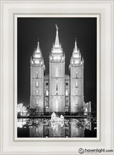 Load image into Gallery viewer, Salt Lake Nativity Open Edition Canvas / 14 X 21 White Frame Art
