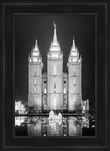 Load image into Gallery viewer, Salt Lake Nativity Open Edition Canvas / 24 X 36 Black Frame Art
