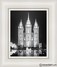 Load image into Gallery viewer, Salt Lake Nativity Open Edition Canvas / 8 X 10 White Frame Art
