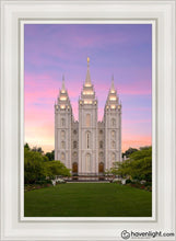 Load image into Gallery viewer, Salt Lake Pastel Sunset Open Edition Canvas / 24 X 36 Gray Frame Art
