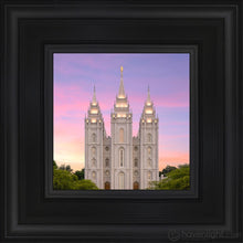 Load image into Gallery viewer, Salt Lake Pastel Sunset Open Edition Canvas / 6 X Black Frame Art
