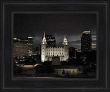 Load image into Gallery viewer, Salt Lake Summers Eve Open Edition Canvas / 11 X 14 Black Frame Art
