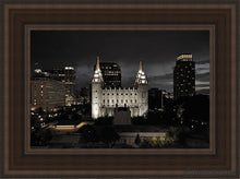 Load image into Gallery viewer, Salt Lake Summers Eve Open Edition Canvas / 12 X 18 Brown Frame Art
