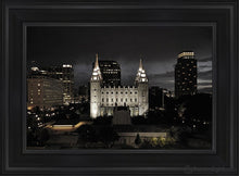 Load image into Gallery viewer, Salt Lake Summers Eve Open Edition Canvas / 14 X 21 Black Frame Art
