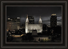 Load image into Gallery viewer, Salt Lake Summers Eve Open Edition Canvas / 20 X 30 Black Frame Art
