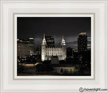 Load image into Gallery viewer, Salt Lake Summers Eve Open Edition Canvas / 8 X 10 White Frame Art
