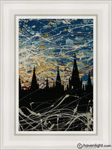 Load image into Gallery viewer, Salt Lake Temple Against A Darkening World Open Edition Canvas / 12 X 18 White Frame Art
