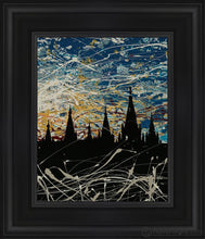 Load image into Gallery viewer, Salt Lake Temple Against A Darkening World Open Edition Canvas / 8 X 10 Black Frame Art
