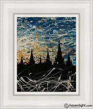 Load image into Gallery viewer, Salt Lake Temple Against A Darkening World Open Edition Canvas / 8 X 10 White Frame Art
