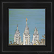 Load image into Gallery viewer, Salt Lake Temple Peace Open Edition Canvas / 12 X Black Frame Art
