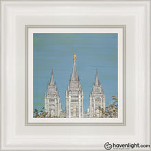 Load image into Gallery viewer, Salt Lake Temple Peace Open Edition Canvas / 6 X White Frame Art
