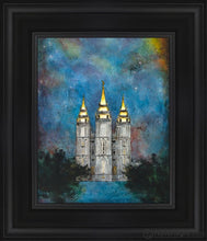 Load image into Gallery viewer, Salt Lake Temple Polaris Open Edition Canvas / 8 X 10 Black Frame Art
