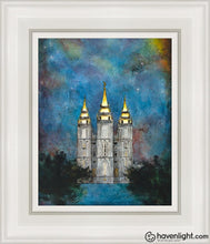 Load image into Gallery viewer, Salt Lake Temple Polaris Open Edition Canvas / 8 X 10 White Frame Art
