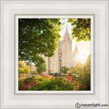 Load image into Gallery viewer, Salt Lake - The Lord Is My Light Open Edition Canvas / 12 X White Frame Art
