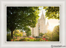 Load image into Gallery viewer, Salt Lake - The Lord Is My Light Open Edition Canvas / 24 X 36 White Frame Art
