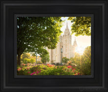 Load image into Gallery viewer, Salt Lake - The Lord Is My Light Open Edition Canvas / 8 X 10 Black Frame Art

