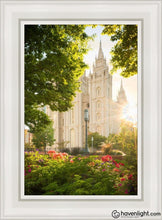 Load image into Gallery viewer, Salt Lake - The Lord Is My Light (Vertical) Open Edition Canvas / 14 X 21 White Frame Art
