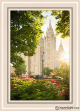 Load image into Gallery viewer, Salt Lake - The Lord Is My Light (Vertical) Open Edition Canvas / 20 X 30 White Frame Art
