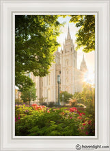 Load image into Gallery viewer, Salt Lake - The Lord Is My Light (Vertical) Open Edition Canvas / 24 X 36 White Frame Art
