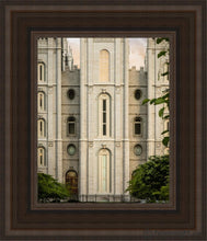 Load image into Gallery viewer, Salt Lake The Morning Breaks Open Edition Canvas / 8 X 10 Brown Frame Art
