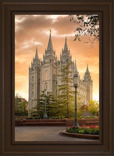 Load image into Gallery viewer, Salt Lake - The Promise Open Edition Canvas / 20 X 30 Brown Frame Art
