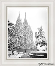 Load image into Gallery viewer, Salt Lake White Christmas Open Edition Canvas / 11 X 14 Frame Art
