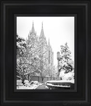 Load image into Gallery viewer, Salt Lake White Christmas Open Edition Canvas / 8 X 10 Black Frame Art
