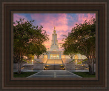 Load image into Gallery viewer, San Antonio Fiery Glow Open Edition Canvas / 11 X 14 Brown Frame Art
