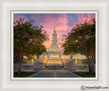 Load image into Gallery viewer, San Antonio Fiery Glow Open Edition Canvas / 11 X 14 White Frame Art
