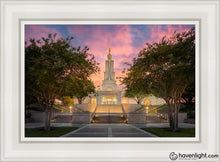 Load image into Gallery viewer, San Antonio Fiery Glow Open Edition Canvas / 14 X 21 White Frame Art
