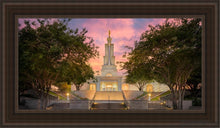 Load image into Gallery viewer, San Antonio Fiery Glow Open Edition Canvas / 15 X 30 Brown Frame Art
