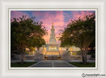 Load image into Gallery viewer, San Antonio Fiery Glow Open Edition Canvas / 24 X 36 White Frame Art
