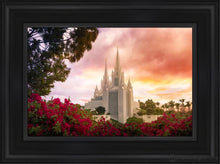 Load image into Gallery viewer, San Diego Flowers Open Edition Canvas / 12 X 18 Black Frame Art
