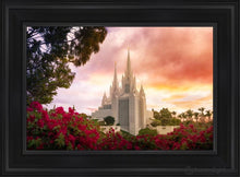 Load image into Gallery viewer, San Diego Flowers Open Edition Canvas / 14 X 21 Black Frame Art
