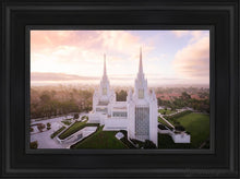 Load image into Gallery viewer, San Diego Morning Fog Aerial Open Edition Canvas / 12 X 18 Black Frame Art
