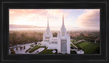 Load image into Gallery viewer, San Diego Morning Fog Aerial Open Edition Canvas / 15 X 30 Black Frame Art
