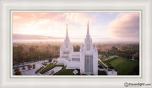 Load image into Gallery viewer, San Diego Morning Fog Aerial Open Edition Canvas / 15 X 30 White Frame Art
