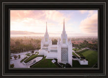 Load image into Gallery viewer, San Diego Morning Fog Aerial Open Edition Canvas / 20 X 30 Black Frame Art
