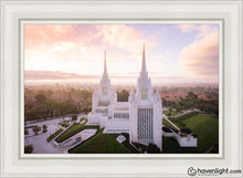 Load image into Gallery viewer, San Diego Morning Fog Aerial Open Edition Canvas / 24 X 36 White Frame Art
